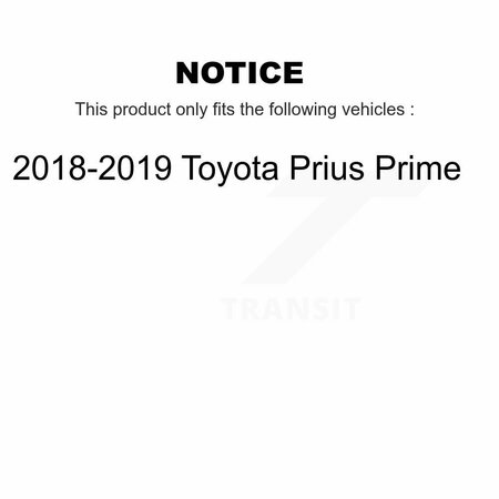 Kugel Front Rear Wheel Bearing And Hub Assembly Kit For 2018-2019 Toyota Prius Prime K70-101802